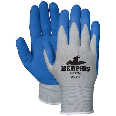 Mcr Safety Coated Gloves, Gray, 1 PR 96731L
